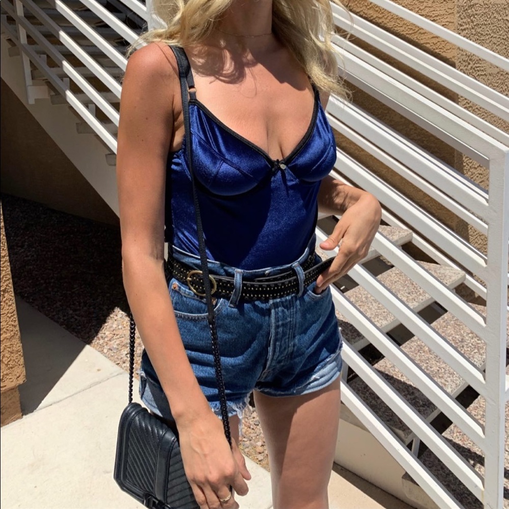 - NEW - Gooseberry body navy suit $50 small